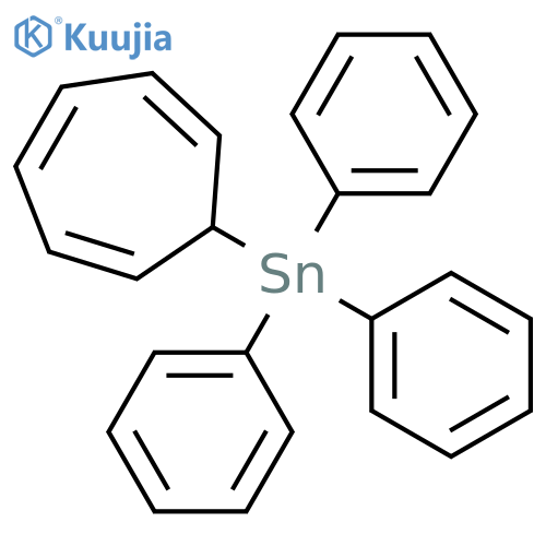 Stannane, 2,4,6-cycloheptatrien-1-yltriphenyl- structure