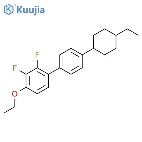 1-ethoxy-4-[4-(4-ethylcyclohexyl)phenyl]-2,3-difluoro-benzene structure