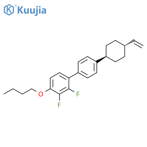 1,1'-Biphenyl, 4-butoxy-4'-(trans-4-ethenylcyclohexyl)-2,3-difluoro- structure