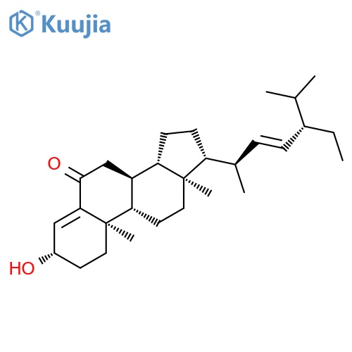 Stigmasta-4,22-dien-6-one, 3-hydroxy-, (3b,22E)- structure