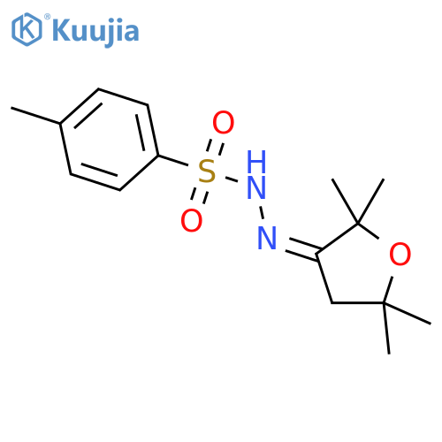Benzenesulfonic acid,4-methyl-, 2-(dihydro-2,2,5,5-tetramethyl-3(2H)-furanylidene)hydrazide structure