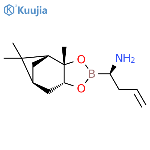 4,6-Methano-1,3,2-benzodioxaborole-2-methanamine,hexahydro-3a,5,5-trimethyl-a-2-propen-1-yl-, (aR,3aS,4S,6S,7aR)- structure