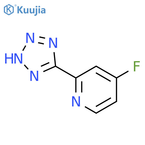 Pyridine,4-fluoro-2-(2H-tetrazol-5-yl)- structure