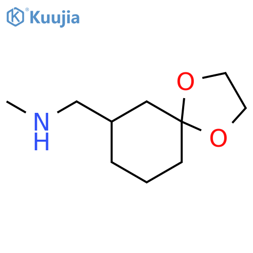 1,4-Dioxaspiro[4.5]decane-7-methanamine, N-methyl- structure