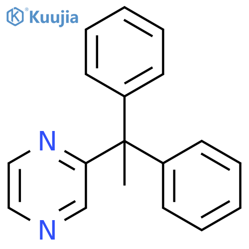 Pyrazine, (1,1-diphenylethyl)- structure
