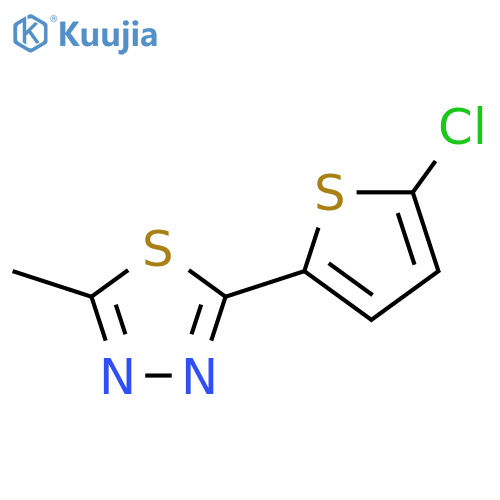 2-(5-Chlorothiophen-2-yl)-5-methyl-1,3,4-thiadiazole structure