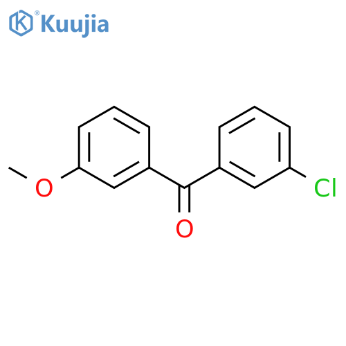 3-Chloro-3'-methoxybenzophenone structure