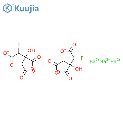 1,2,3-Propanetricarboxylicacid, 2-fluoro-2-hydroxy-, barium salt (9CI) structure