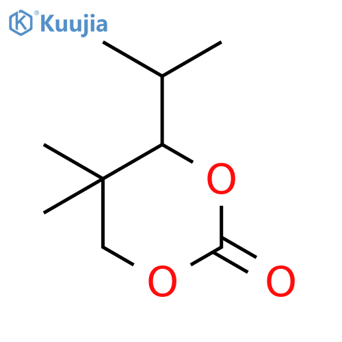 1,3-Dioxan-2-one, 5,5-dimethyl-4-(1-methylethyl)- structure
