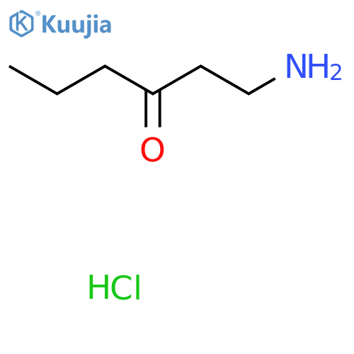 1-Aminohexan-3-one hydrochloride structure