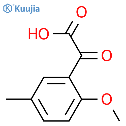 2-(2-methoxy-5-methylphenyl)-2-oxoacetic acid structure