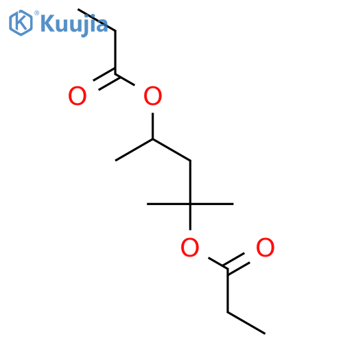 2-methylpentane-2,4-diyl dipropanoate structure