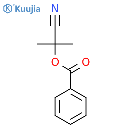 Propanenitrile,2-(benzoyloxy)-2-methyl- structure