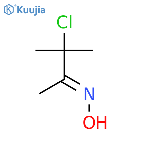 2-Butanone, 3-chloro-3-methyl-, oxime structure