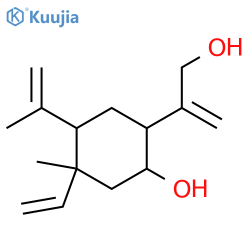 Cyclohexaneethanol, 4-ethenyl-2-hydroxy-4-methyl-β-methylene-5-(1-methylethenyl)- (9CI) structure