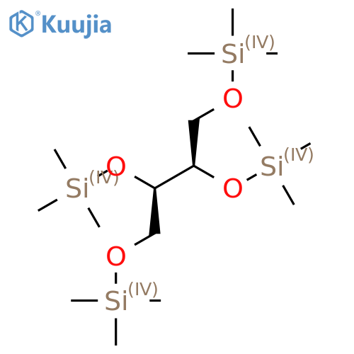 Trimethyl-[(2R,3R)-1,3,4-tris(trimethylsilyloxy)butan-2-yl]oxysilane structure