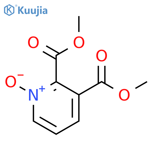 2,3-Pyridinedicarboxylic acid, dimethyl ester, 1-oxide structure