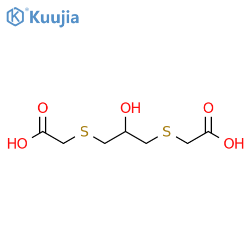 Acetic acid, 2,2'-[(2-hydroxy-1,3-propanediyl)bis(thio)]bis- structure