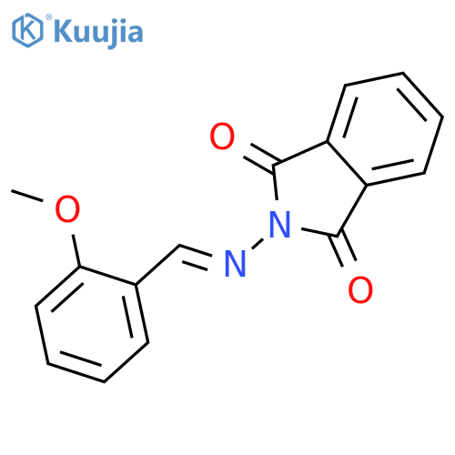 1H-Isoindole-1,3(2H)-dione,2-[[(2-methoxyphenyl)methylene]amino]- structure