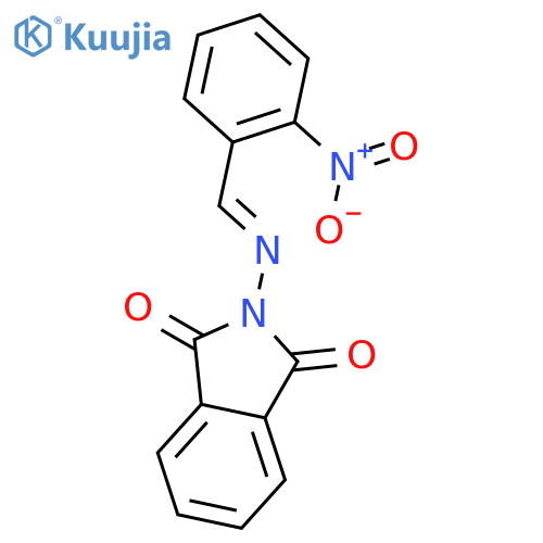 1H-Isoindole-1,3(2H)-dione, 2-[[(2-nitrophenyl)methylene]amino]- structure