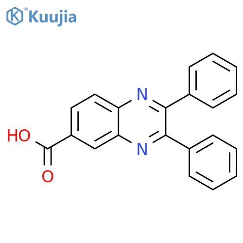 2,3-diphenylquinoxaline-6-carboxylic acid structure