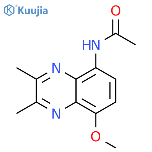 Acetamide, N-(8-methoxy-2,3-dimethyl-5-quinoxalinyl)- structure