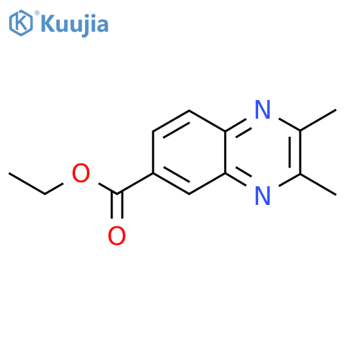 Ethyl 2,3-dimethylquinoxaline-6-carboxylate structure