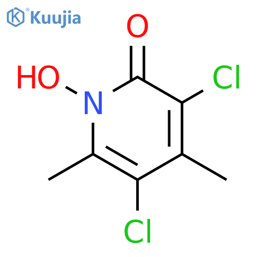 2(1H)-Pyridinone, 3,5-dichloro-1-hydroxy-4,6-dimethyl- structure