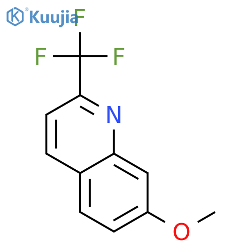 Quinoline, 7-methoxy-2-(trifluoromethyl)- structure