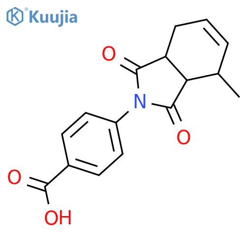 4-(4-Methyl-1,3-dioxo-1,3,3a,4,7,7a-hexahydro-isoindol-2-yl)-benzoic acid structure