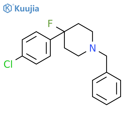 Piperidine, 4-(4-chlorophenyl)-4-fluoro-1-(phenylmethyl)- structure