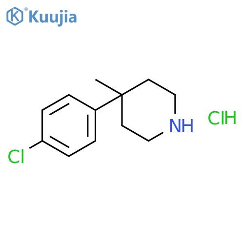 4-(4-Chlorophenyl)-4-methylpiperidine Hydrochloride structure