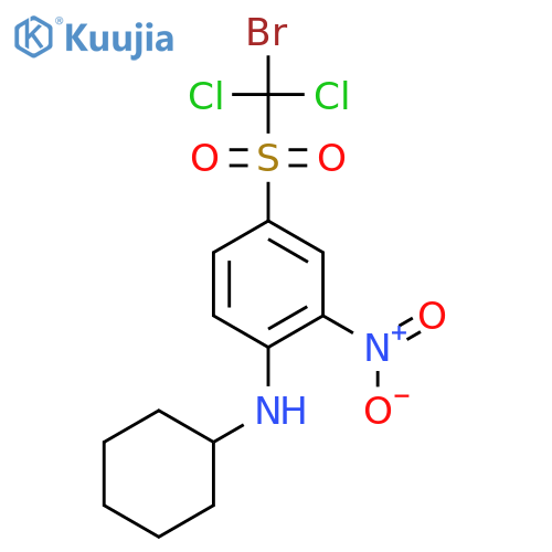 Benzenamine, 4-[(bromodichloromethyl)sulfonyl]-N-cyclohexyl-2-nitro- structure