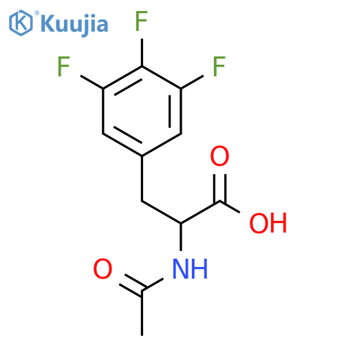 2-Acetamido-3-(3,4,5-trifluorophenyl)propanoic acid structure