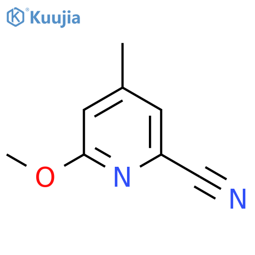 6-Methoxy-4-methylpicolinonitrile structure