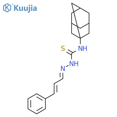 1-(1-adamantyl)-3-(cinnamylideneamino)thiourea structure