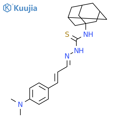 Hydrazinecarbothioamide,2-[3-[4-(dimethylamino)phenyl]-2-propen-1-ylidene]-N-tricyclo[3.3.1.13,7]dec-1-yl- structure