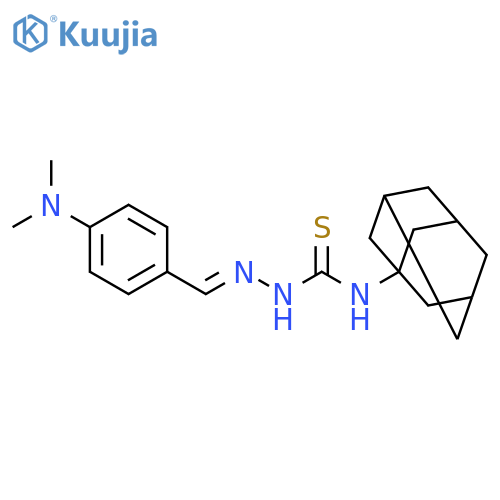1-(1-adamantyl)-3-[(e)-[4-(dimethylamino)phenyl]methylideneamino]thiourea structure
