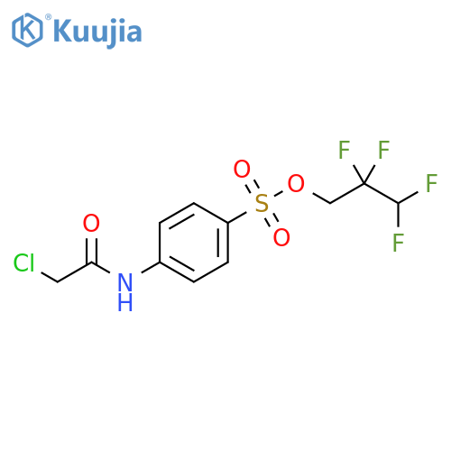 2,2,3,3-Tetrafluoropropyl 4-[(2-chloroacetyl)amino]benzenesulfonate structure