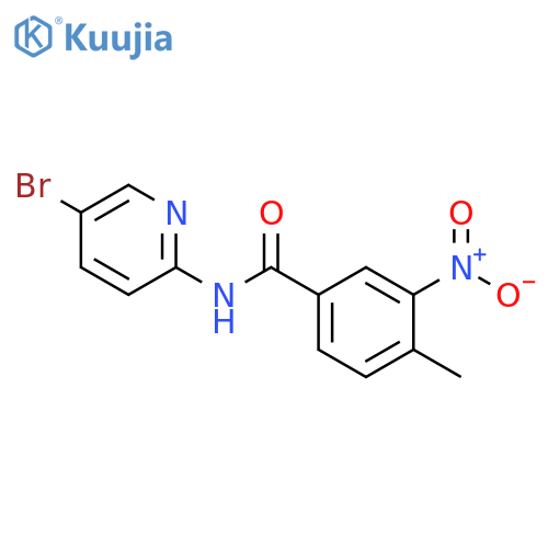 N-(5-bromopyridin-2-yl)-4-methyl-3-nitrobenzamide structure