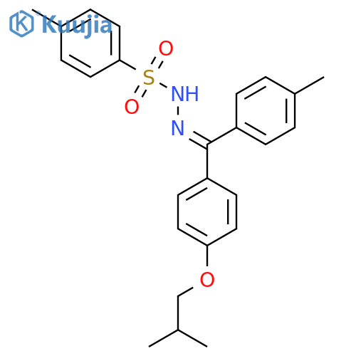 4-methyl-N'-(1E)-(4-methylphenyl)4-(2-methylpropoxy)phenylmethylidenebenzene-1-sulfonohydrazide structure