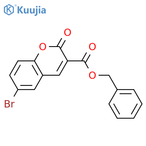 benzyl 6-bromo-2-oxo-2H-chromene-3-carboxylate structure