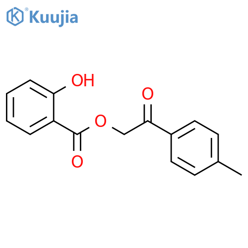 2-(4-methylphenyl)-2-oxoethyl 2-hydroxybenzoate structure