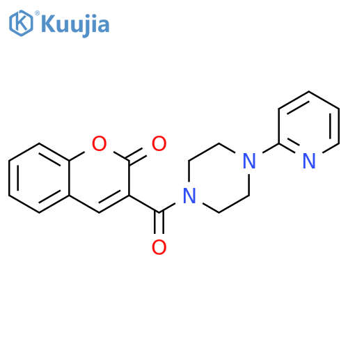 3-4-(pyridin-2-yl)piperazine-1-carbonyl-2H-chromen-2-one structure