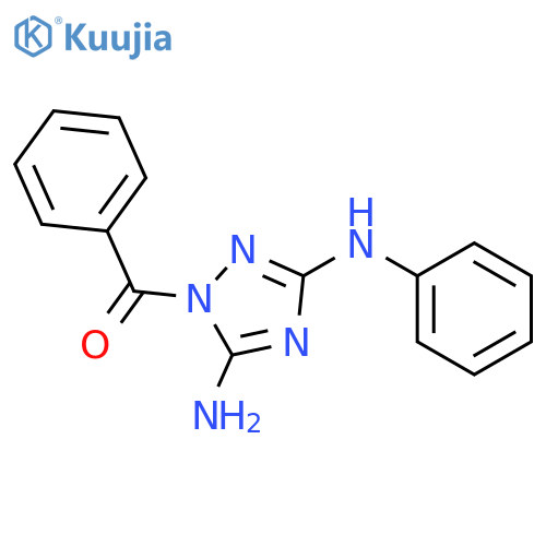 1H-1,2,4-TRIAZOLE-3,5-DIAMINE, 1-BENZOYL-N3-PHENYL- structure