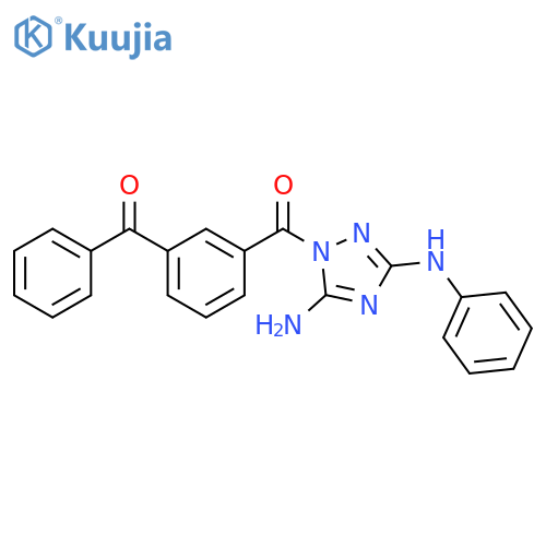1H-1,2,4-Triazole-3,5-diamine, 1-(3-benzoylbenzoyl)-N3-phenyl- structure