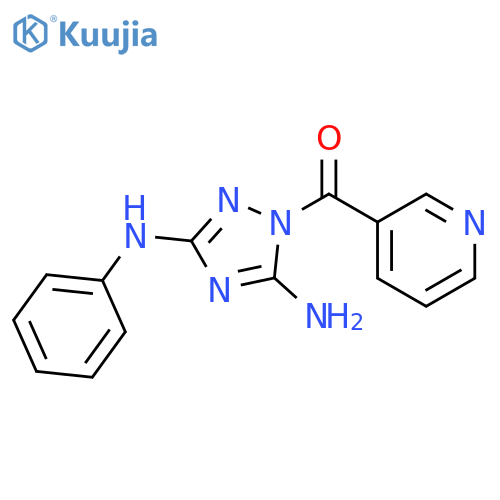 1H-1,2,4-Triazole-3,5-diamine, N3-phenyl-1-(3-pyridinylcarbonyl)- structure