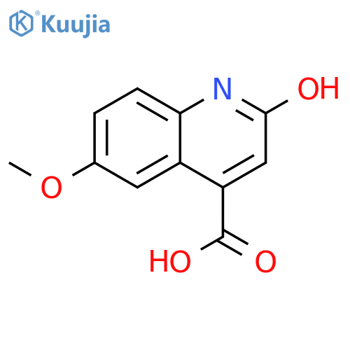 2-Hydroxy-6-methoxyquinoline-4-carboxylic acid structure