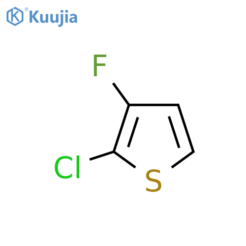 2-chloro-3-fluorothiophene structure