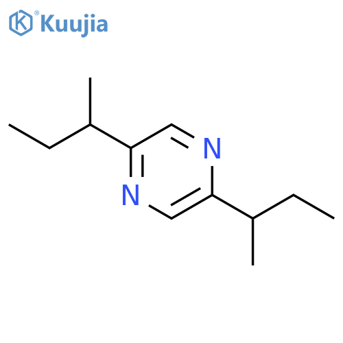 Pyrazine, 2,5-bis(1-methylpropyl)- structure